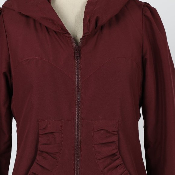 Long Raincloak in Maroon - Picture 4 of 4